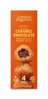 Ceres Org Salted Caramel Chocolate Fudgy Bites 120gr