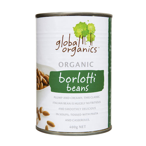 Global Organics Tin Borlotti Bean 400g