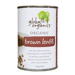Global Organics Tin Brown Lentils 400g