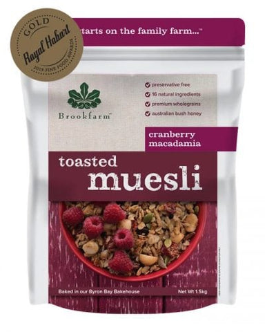 Brookfarm Muesli Natural Cranberry 1.25kg