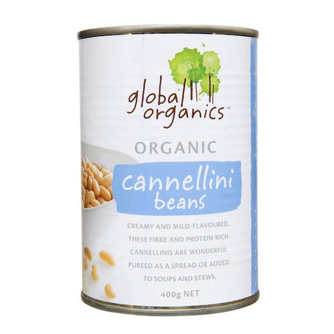 Global Organics Tin Cannellini Bean 400g