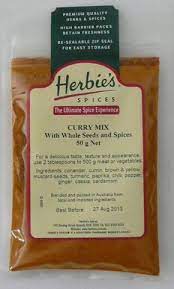 Herbies Curry Mix With Seeds 50g